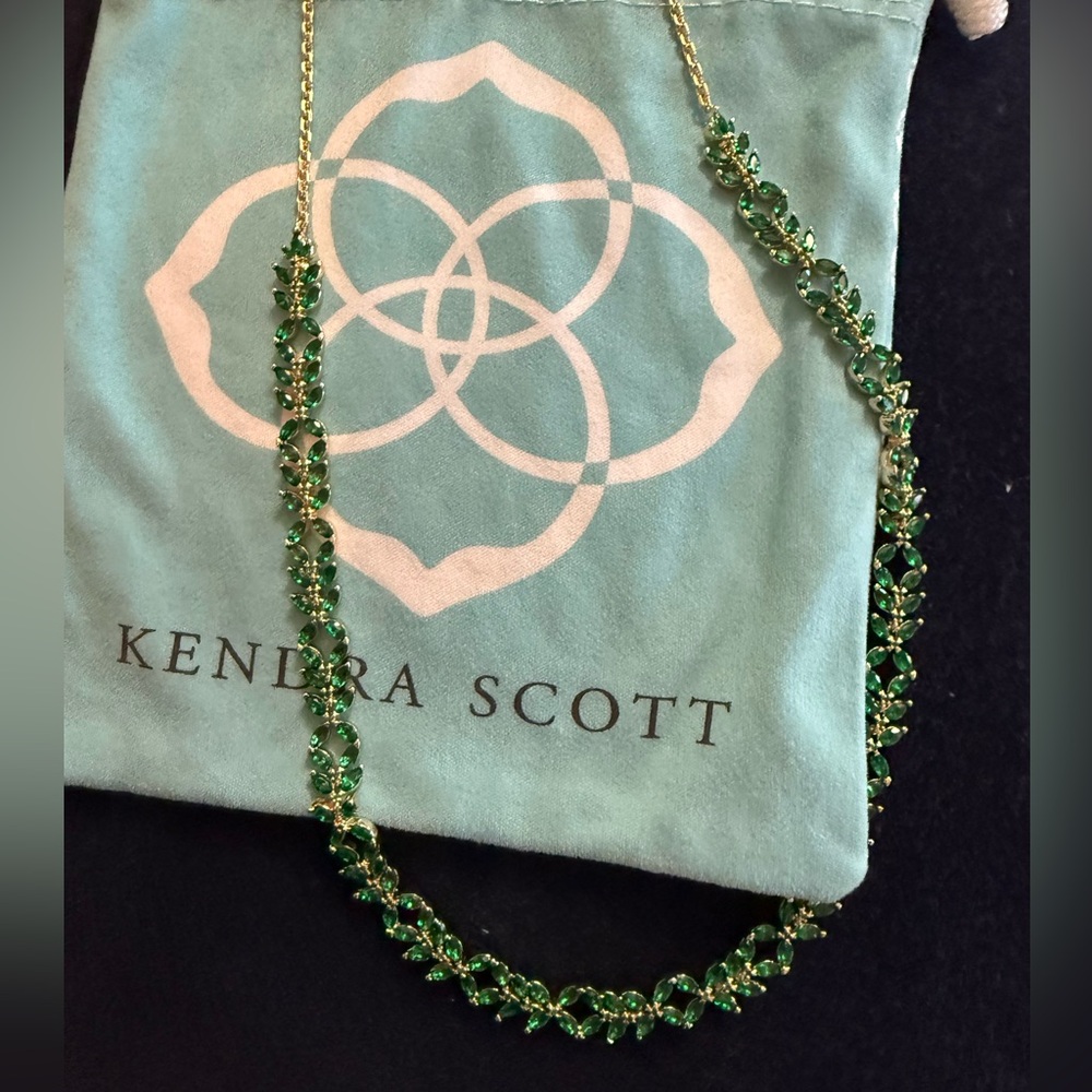 Kendra Scott Emerald Green Necklace
